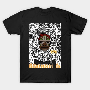 Intriguing MaleMask NFT - HawaiianEye Color and DarkSkin Color Fusion! T-Shirt